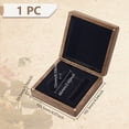 thumbnail image 2 of Wood Commemorative Coin Boxes Coin Display Boxes Square Coconut Brown 103.5x102.5x39.5mm Inner Diameter: 66x15mm, 2 of 6