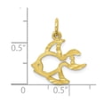 thumbnail image 4 of 10K Yellow Gold Charm Pendant Themed 20 mm 16 Fish, 4 of 4