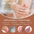 thumbnail image 4 of Toe Splint, Toe Corrector Brace, Toe Straightener For Hammer Toe, Crooked Toe, Mallet Toe, Bent Toe, Claw Toe, Toe Wrap To Align And Support Broken To, 4 of 4