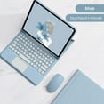thumbnail image 4 of Magnetic Keyboard Case for iPad 10 2022 Case Wireless Keyboard Mouse Tablet Cover for iPad Air 5 2 3 4 Pro 11 10.5 10.2 9.7 green square mouse Air 4 10.9 Air 5, 4 of 6