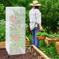 thumbnail image 2 of Garden Bird Netting,3-Pack 59"x17.7", Plant Cover with Zipper Drawstring for Tomato Cage, 2 of 7