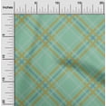 thumbnail image 1 of oneOone Viscose Jersey Fabric Tartan Check Print Sewing Fabric BTY 60 Inch Wide, 1 of 5