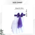 thumbnail image 3 of WMGHA Christmas Chair Back Bow - Reusable Holiday Chair Tie Decorations, Adjustable Chair Sash for Christmas Party, Thanksgiving,Holiday Dinner, Harvest Dinner, Banquet,Reception,New Year Decor, 3 of 4