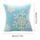 thumbnail image 3 of Yyuenw - Funda de cojín decorativa de algodón con diseño de copos de nieve navideños, cuadrada y suave, de 18 x 18 cm, para sofá, cama y silla., 3 of 5