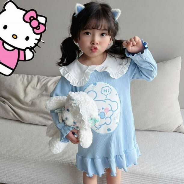 4pcs Sanrios Cinnamoroll Kuromi Anime Kawaii Cotton Girl Baby