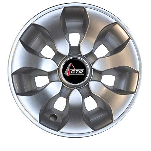 8 inch Drifter Wheel Covers GTW Machined Silver Set of Four