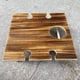 thumbnail image 1 of Mesa de picnic plegable de madera, mesa de vino plegable para exteriores, soporte de picnic, mesa de vino cuadrada de madera, 1 of 5