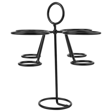 

1 Pc Cupcake Display Holder Wrought iron Creative Cupcake Storage Rack (Black)