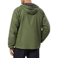thumbnail image 2 of Little Donkey Andy Men’s Lightweight Windbreaker Jacket Breathable Windproof Hooded Wind Coat Hiking Running Golf Outdoor Travel Pesto Green S, 2 of 7