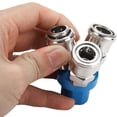 thumbnail image 3 of Kenally Distribuidor de conector de compresor de aire de conexión rápida neumática de 2 vías/3 vías fácil Herramientas y ferretería 3 vías, 3 of 6