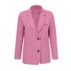 thumbnail image 4 of Blazer de mujer de color liso con bolsillos y botones, manga larga, cuello vuelto, chaqueta de traje para mujer, parte superior de poliéster, 4 of 4