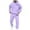 Light Purple, variant on GDREDA Mens Hoodie Set Autumn Winter Fashion Casual Letter Printed Sports Long Sleeve Two Piece Sweatsuit Red,S