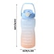 thumbnail image 3 of Botella de agua motivacional con marcador de tiempo y pajita | Gran capacidad de 2 l | Tapa abatible antifugas | Boca ancha para hielo y fruta | Plástico Tritan sin BPA para deportes y gimnasio, 3 of 3