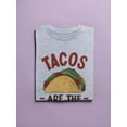 thumbnail image 3 of Tacos Are The Answer T-Shirt Women -Smartprints Designs, Female 4X-Large, 3 of 4