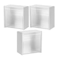 thumbnail image 4 of GOOHOCHY 3 cajas de hisopos de algodón para pared, para baño, para guardar lápices labiales y bolitas de algodón., 4 of 8