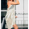thumbnail image 4 of HAPPY BAY Women's Beachwear Summer Bikini Wraps Sarong Swim Cover up Wrap Skirt Bathing suit Swimwear Swimsuit Beach Coverups for Women One Size White, Fall Leafs, 4 of 5