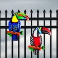 thumbnail image 3 of 2 piezas decorativas de metal para decoración de pared de pájaros, estatua , adornos artesanales, figura de colgante para jardín, hogar, Sunnimix Arte de la pared del pájaro, 3 of 8