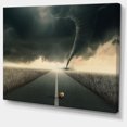 thumbnail image 2 of Yellow Rose on the Dark Road - Landscape Canvas Art Print, 2 of 4