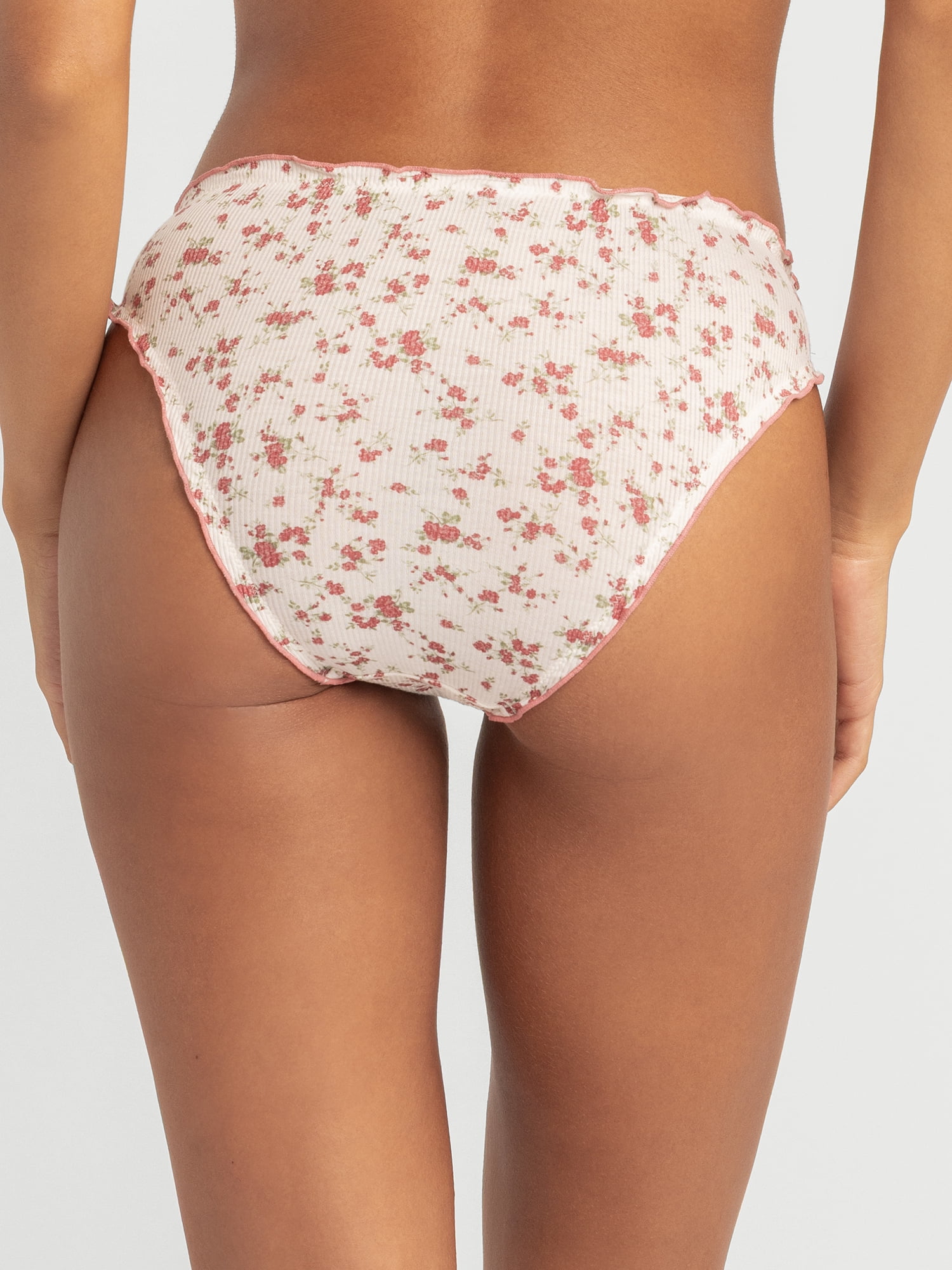 Jessica Simpson Women's Ruffle Rib Cheeky, 2-Pack, Size S-XXXL