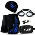 thumbnail image 1 of Maillot de Bain Homme Séchage Rapide Mode Multi-Usage avec Bonnet et Lunettes, 1 of 10