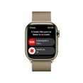 thumbnail image 4 of Apple Watch Series 8 GPS + Cellular 41mm Gold Stainless Steel Case with Gold Milanese Loop. Fitness Tracker, Blood Oxygen & ECG Apps, Always-On Retina Display, 4 of 9