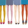 thumbnail image 4 of Fashion Candy Colors Opaque Footed Socks Tights Slim Pantyhose Women Stockings, 4 of 8