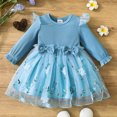 thumbnail image 2 of JoyHoop Baby Girl Dresses Ruffle Sleeve Tutu Dress Butterfly Tulle Dress Flower Girl Party Birthday Princess Dresses, 2 of 3