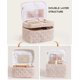 thumbnail image 2 of Bolsa de maquillaje acolchada HBSelect Travel de algodón para mujeres y niñas, 2 of 7