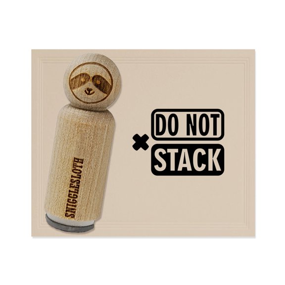 Do Not Stack Packaging Symbol Icon Rubber Stamp for Scrapbooking Crafting Stamping - Mini 1/2 Inch