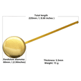 thumbnail image 6 of Original Youngtown 12888 Pendulum Clock Movement with 3 Sets of Hands 23 mm (9/10 inches) Shaft Length 15.4 mm (3/5 inch) Thread Length., 6 of 7