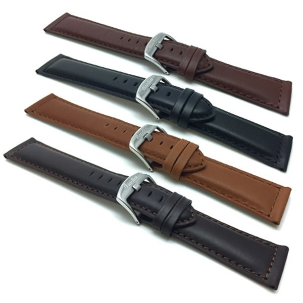 Extra Long XL 18mm Leather Watch Band Strap Mat Tone on Tone