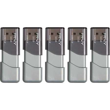 UPC: 0751492639451 | PNY 32GB Turbo Attaché 3 USB 3.0 Flash Drive 5-Pack