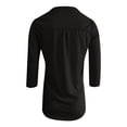 thumbnail image 4 of 3/4 Length Sleeve Womens Tops Spring Summer Casual Relaxed Fit V Neck Plain T Shirt Blouse Dressy Casual Work Shirt, 4 of 5