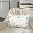 thumbnail image 5 of Daiia Cute Tennis Rackets Bedding Waterproof Pillow Protector Zippered Queen – Bed Bug Proof Pillow Encasement-14"x20", 5 of 6