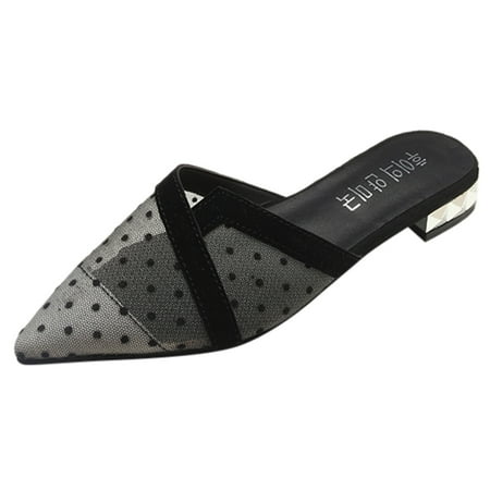 

Slippers for Women Summer Pointed Flat with Women S Shoes Mesh Sandals and Slippers Casual Slippers