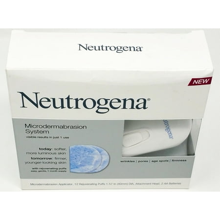 Neutrogena Microdermabrasion Kit, 1 Month Skin Exfoliator w/ Glycerin, 1 Count