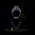 thumbnail image 3 of Diamond Celebrity's 925 White Silver 4.0ct Square Shape Cubic Zirconia Engagement Womens Ring size 7, 3 of 11