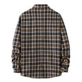 thumbnail image 4 of Men's Flannel Plaid Shirts Long Sleeve Button Up Work Shirts Casual Jacket Collared Shirt Lightweight Outerwear, 4 of 5