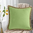 thumbnail image 2 of Lilixerw Linen Throw Pillow Cover Square Solid Color Cushion Cover Pillowcase for Couch Living Room Holiday Decor,17.7 x 17.7 inch, 2 of 6