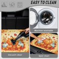 thumbnail image 5 of Qpednta Heavy Duty Trunk Mat 29"x39" Non-Slip Pumpkin Maple Cargo Liner, Polyester Carpet Dustproof Easy To Clean Trunk Floor Mat Vehicle Interior Accessories Fits Sedan SUV Truck, 5 of 7