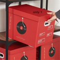 thumbnail image 3 of Folding Cube Organizer Closet Cube Basket with Lid and Handles Storage Container Cube Storage Organizer Box for Home, 3 of 5