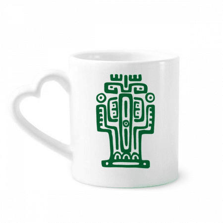 

Mexico Totems Ancient Civilization Cactus Mug Coffee Cerac Drinkware Glass Heart Cup