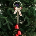 thumbnail image 4 of Honeeladyy Christmas Bells, Decoraitve Brass Bells with Hanging Rope for Chritmas Decor Wreath Garland Tree Doors Window Rustic Home Decor, Vintage Iron Bells, Red, 4 of 6