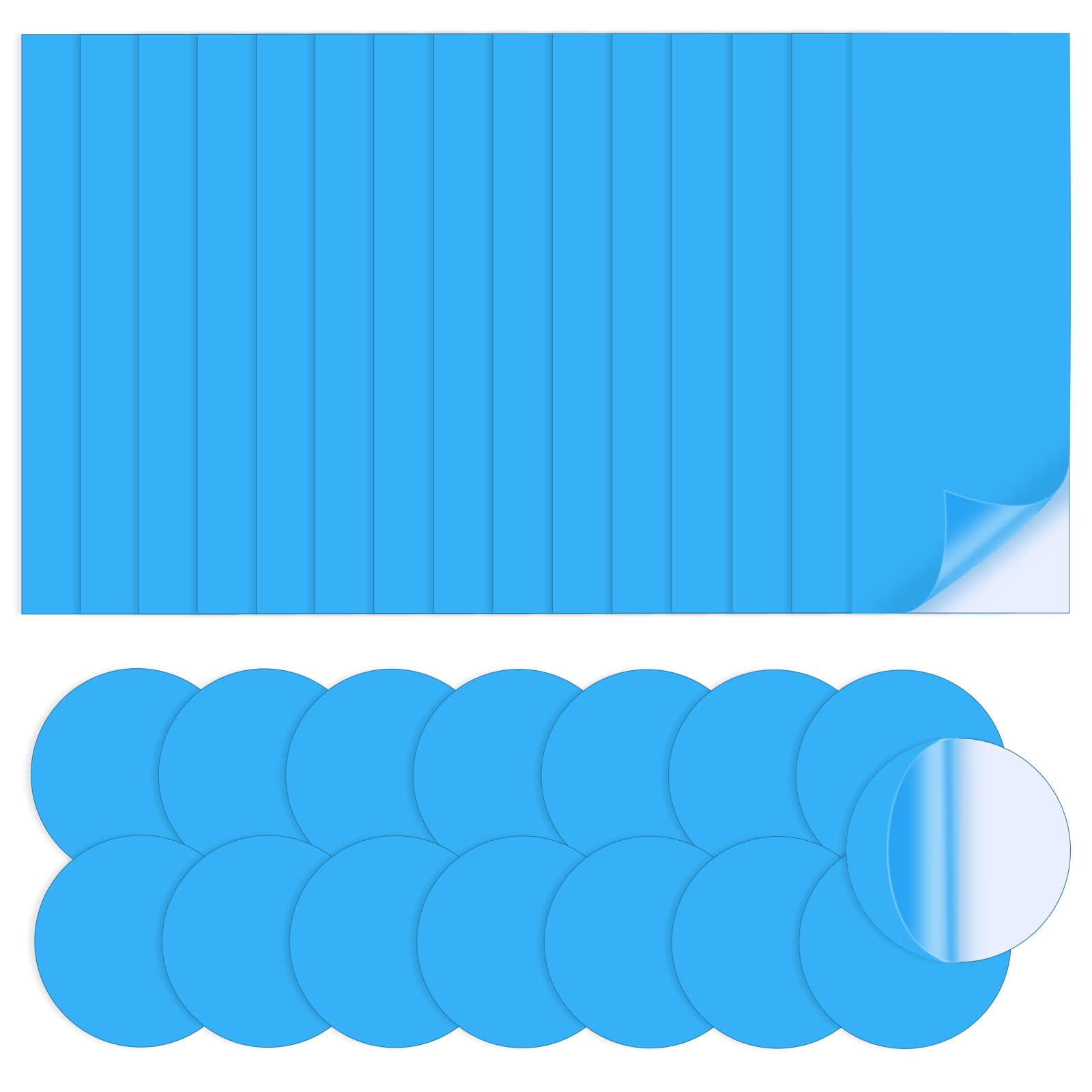 20pcs Vinyl Pool Patch Repair Kit SelfAdhesive PVC Pool Liner Patch for Above Ground Pools