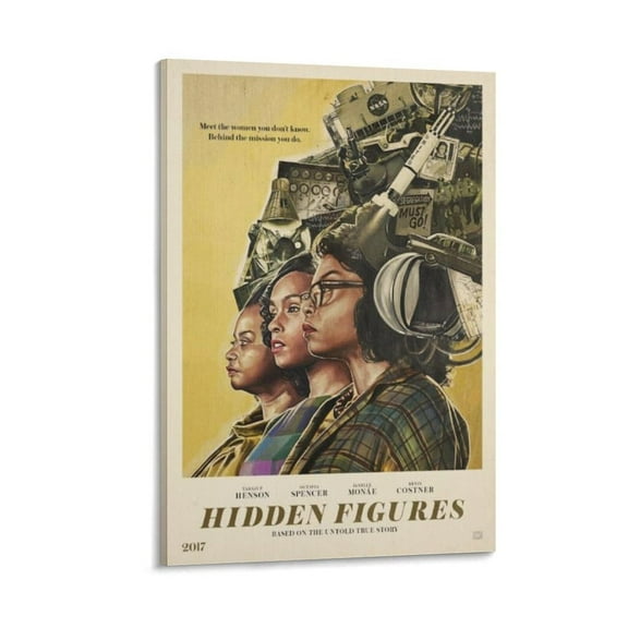 Hidden Figures Biographical Film Poster Painting On Canvas Wall Art Poster Scroll Picture Print Living Room Walls Decor Home Posters