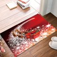 thumbnail image 4 of Christmas Floor Mat, Christmas Decoration Rug, Bath Mat Santa Claus Rug, Non-Slip Door Mat Christmas Pattern, Non-Slip Floor Covering Christmas Print, 4 of 5