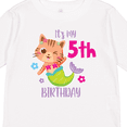thumbnail image 4 of Inktastic It's My 5th Birthday with Cute Cat Mermaid Girls Long Sleeve Toddler T-Shirt, 4 of 5