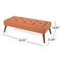 thumbnail image 5 of Llinc Store Tuft Top Ottoman Bench for Bedroom End Of Bed, 50" * 20" Bed Bench Large Ottoman, Upholstered Bench for Entryway Bedroom, 5 of 9