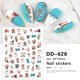 thumbnail image 1 of Calcomanía 3D de Navidad para uñas, calcomanía con diseño de copo de nieve, pingüino, alce, dibujos animados, Papá Noel, pájaro, Año Nuevo, decoración deslizante, F892, 1 of 4