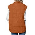 thumbnail image 6 of cocolona Puffer Vest for Women Sleeveless Stand Collar Puffer Jacket Lightweight Casual Quilted Jackets Winter Warm Puffer Down Coat, 6 of 6